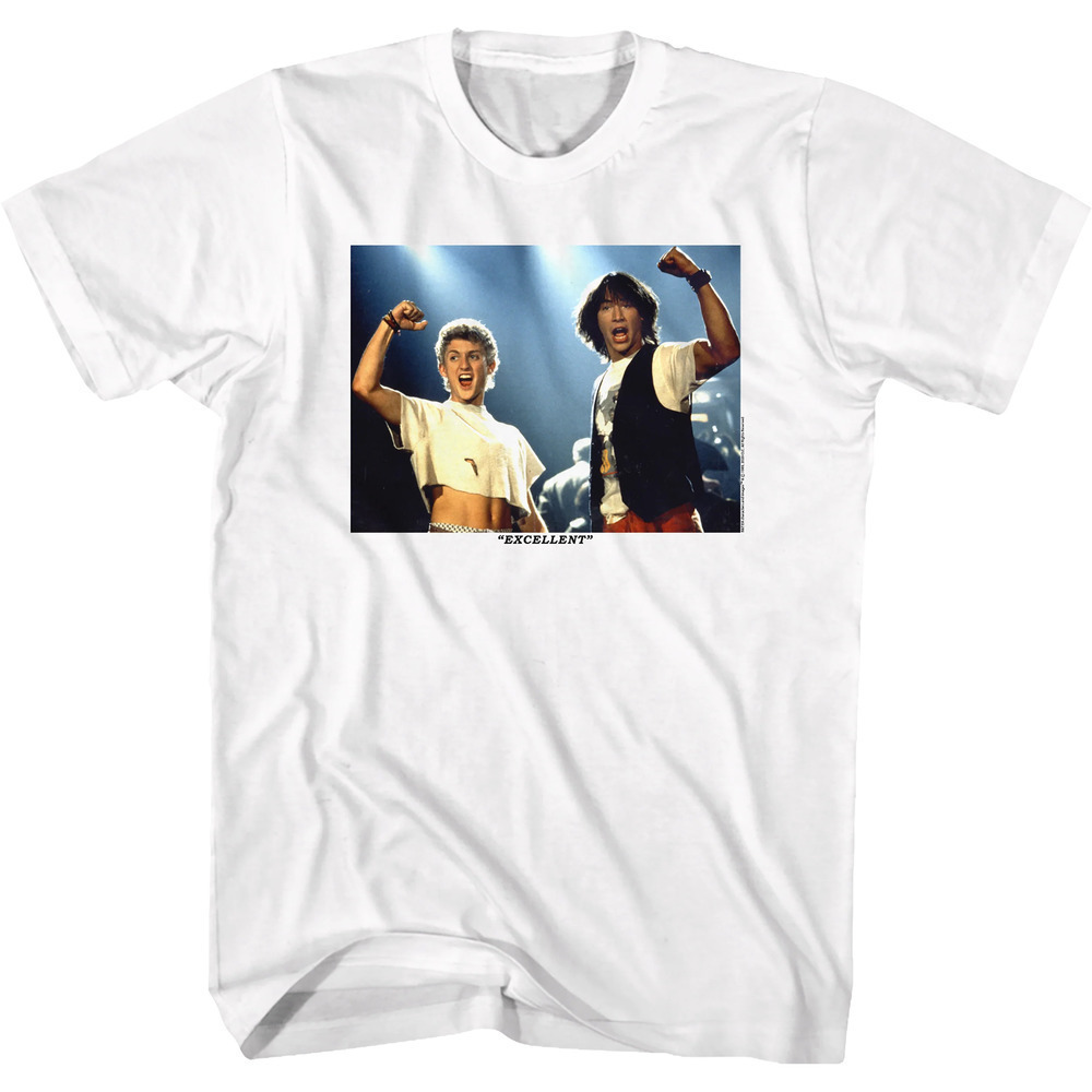 Bill Ted Excellent Adventure Retro Movie Graphic T-Shirt